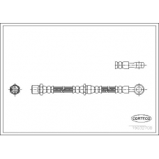 19032708 CORTECO Тормозной шланг