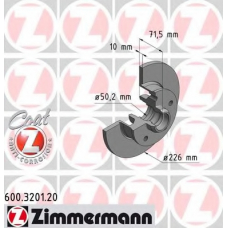 600.3201.20 ZIMMERMANN Тормозной диск