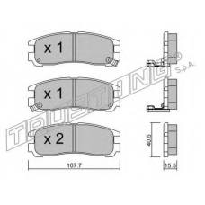 413.0 TRUSTING Комплект тормозных колодок, дисковый тормоз