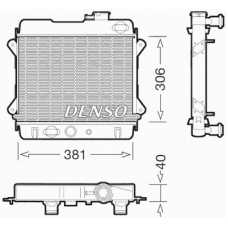 DRM34001 DENSO Радиатор, охлаждение двигателя