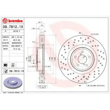 09.7812.1X BREMBO Тормозной диск