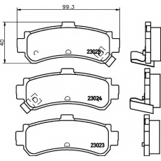 8DB 355 017-191 HELLA PAGID Комплект тормозных колодок, дисковый тормоз