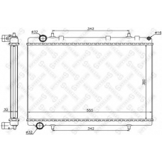 10-26121-SX STELLOX Радиатор, охлаждение двигателя