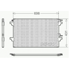 DCN23021 DENSO Конденсатор, кондиционер