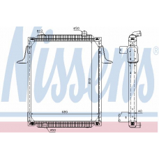 63789A NISSENS Радиатор, охлаждение двигателя