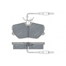 SP 221 PR SCT Комплект тормозных колодок, дисковый тормоз