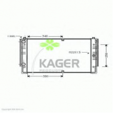 31-1214 KAGER Радиатор, охлаждение двигателя