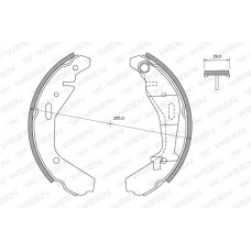 152-2488 WEEN Комплект тормозных колодок