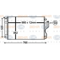 8FC 351 343-094 HELLA Конденсатор, кондиционер