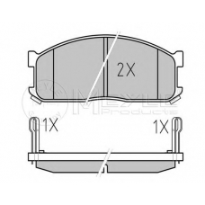 025 200 0215/W MEYLE Комплект тормозных колодок, дисковый тормоз