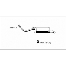 113045 ERNST Глушитель выхлопных газов конечный