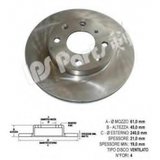 IBT-1499 IPS Parts Тормозной диск