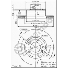 09.5589.10 BREMBO Тормозной диск