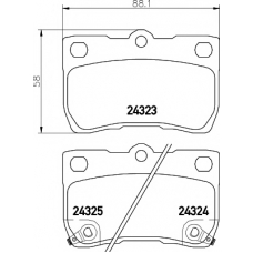 MDB82728 MINTEX Комплект тормозных колодок, дисковый тормоз