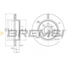 DBB509V BREMSI Тормозной диск