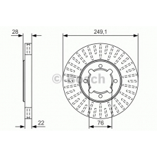 0 986 479 T73 BOSCH Тормозной диск