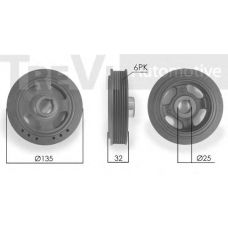 RPK881101 RPK Ременный шкив, коленчатый вал