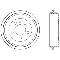 BAD9054.10 OPEN PARTS Тормозной барабан