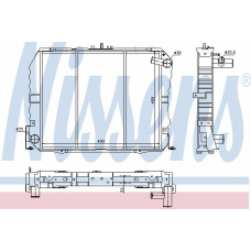 64778 NISSENS Радиатор, охлаждение двигателя