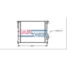 0908301 KUHLER SCHNEIDER Радиатор, охлаждение двигател