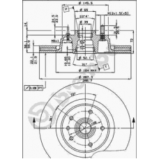 09.4861.10 BREMBO Тормозной диск