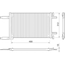 350203148000 MAGNETI MARELLI Конденсатор, кондиционер