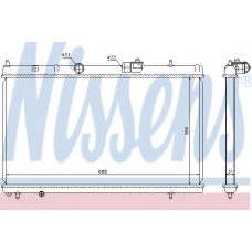 636013 NISSENS Радиатор, охлаждение двигателя