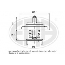 350158 ERA Термостат, охлаждающая жидкость
