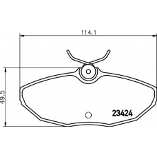 8DB 355 018-561 HELLA Комплект тормозных колодок, дисковый тормоз