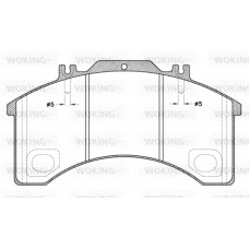 JSA 5973.00 WOKING Комплект тормозных колодок, дисковый тормоз