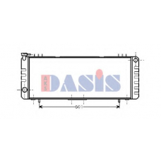 520024N AKS DASIS Радиатор, охлаждение двигателя