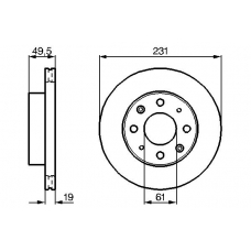 0 986 478 204 BOSCH Тормозной диск