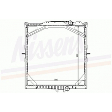 65462 NISSENS Охладитель, охлаждение двигателя