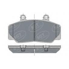 SP 166 SCT Комплект тормозных колодок, дисковый тормоз