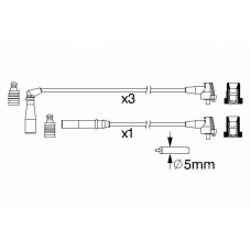 0 986 357 206 BOSCH Комплект проводов зажигания