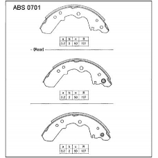 ABS0701 Allied Nippon Колодки барабанные