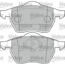 598486 VALEO Комплект тормозных колодок, дисковый тормоз