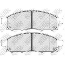 PN3809 NiBK Комплект тормозных колодок, дисковый тормоз