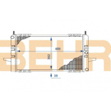 2109694 BEHR Radiator