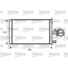 812337 VALEO Теплообменник, отопление салона