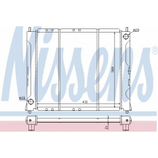 64019 NISSENS Радиатор, охлаждение двигателя