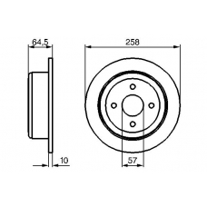 0 986 479 220 BOSCH Тормозной диск