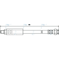 HOS3408 APEC Тормозной шланг