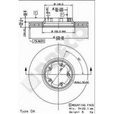 BS 8390 BRECO Тормозной диск