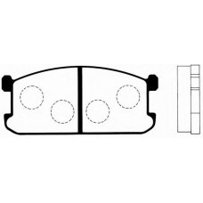 J PA-508AF JAPANPARTS Комплект тормозных колодок, дисковый тормоз