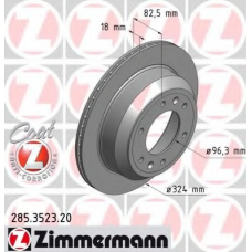 285.3523.20 ZIMMERMANN Тормозной диск
