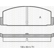 8110 42908 TRIDON Brake pads - rear