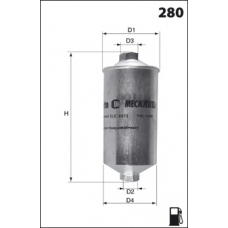 ELE6019 MECAFILTER Топливный фильтр