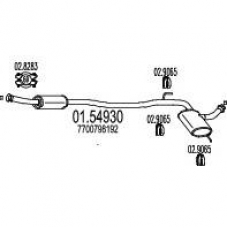 01.54930 MTS Средний глушитель выхлопных газов