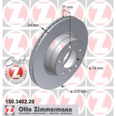 150.3402.20 ZIMMERMANN Тормозной диск